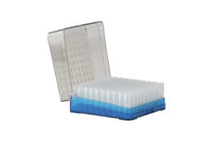 Polycarbonate boxes for ULT freezers blue box