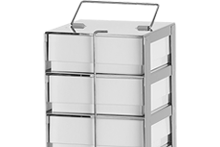 Racks for cryogenic storage