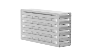 Freezer rack with sliding shelves for MTP 45 mm front