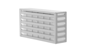 Freezer rack with sliding shelves for MTP 45 mm backside