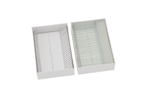 Cryoboxes for microscope slides numbers from 1-25